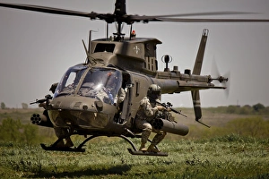 Pilots participate in a military exercise at Fort Riley, Kansas Pilots participate in a military exercise at Fort Riley, Kansas