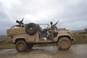 A Pink Panther Land Rover of the British Army A Pink Panther Land Rover of the British Army