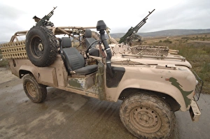 A Pink Panther Land Rover desert patrol vehicle A Pink Panther Land Rover desert patrol vehicle