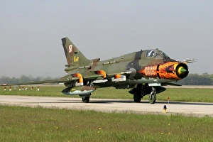 Polish Air Force Su-22 Fitter aircraft, Lechfeld Airbase, Germany Polish Air Force Su-22 Fitter aircraft, Lechfeld Airbase, Germany