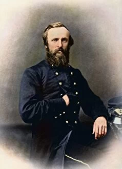 History Gallery: Portrait of Rutherford B. Hayes while in service during the American Civil War
