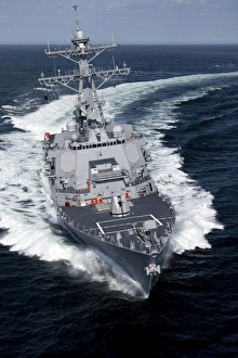 The Pre-Commissioning Unit Jason Dunham conducts sea trials in the Atlantic Ocean The Pre-Commissioning Unit Jason Dunham conducts sea trials in the Atlantic Ocean