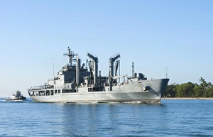 The Republic of Korea fast combat support ship ROK Hwacheon The Republic of Korea fast combat support ship ROK Hwacheon