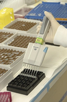 <b class=qtipBold><figcaption>Researcher uses pipette in lab</figcaption></b><br>Researcher uses pipette in lab.<br><em>© National Institutes of Health/Stocktrek Images</em> Researcher uses pipette in lab
