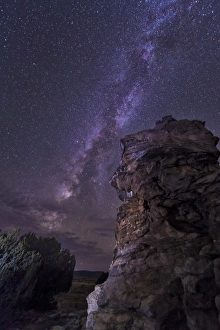 A rocky hoodoo against the Milky Way, Oklahoma A rocky hoodoo against the Milky Way, Oklahoma