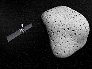 Rosetta probe and comet 67P Churyumov-Gerasimenko Rosetta probe and comet 67P Churyumov-Gerasimenko