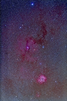 The Rosette Nebula with nebulosity complex in Monoceros The Rosette Nebula with nebulosity complex in Monoceros