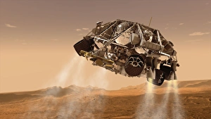 The rover and descent stage for NASAs Mars Science Laboratory spacecraft The rover and descent stage for NASAs Mars Science Laboratory spacecraft