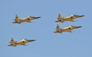Royal Moroccan Air Force F-5 planes flying over Morocco Royal Moroccan Air Force F-5 planes flying over Morocco