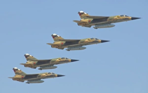 Royal Moroccan Air Force Mirage F1 planes flying above Morocco Royal Moroccan Air Force Mirage F1 planes flying above Morocco