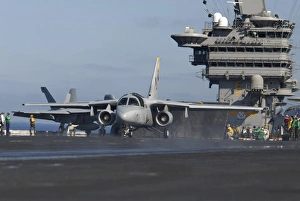 An S-3B Viking prepares to launch from USS John C. Stennis An S-3B Viking prepares to launch from USS John C. Stennis