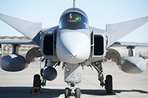 A Saab JAS-39C Gripen of the Swedish Air Force A Saab JAS-39C Gripen of the Swedish Air Force