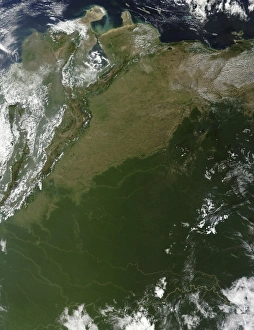 Satellite view of eastern Columbia and northern Venezuela Satellite view of eastern Columbia and northern Venezuela