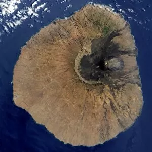 Satellite view of Mount Fogo