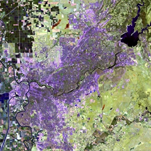 Satellite view of the Sacramento metropolitan area Satellite view of the Sacramento metropolitan area