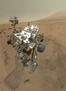 Robot Gallery: Self-portrait of Curiosity rover in Gale Crater on the surface of Mars