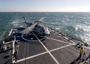 An SH-60B Sea Hawk on the flight deck of USS James E. Williams An SH-60B Sea Hawk on the flight deck of USS James E. Williams