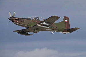 Slovenian PC-9M taking off during Exercise Ramstein Rover Slovenian PC-9M taking off during Exercise Ramstein Rover