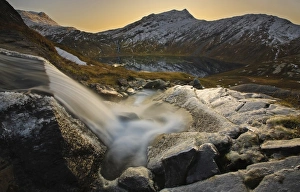 A small creek running through Skittendalen Valley in Troms County, Norway A small creek running through Skittendalen Valley in Troms County, Norway