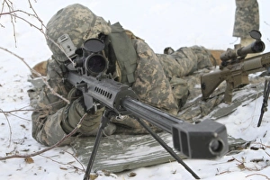 Snipers provide overwatch at Fort Wainwright, Alaska Snipers provide overwatch at Fort Wainwright, Alaska