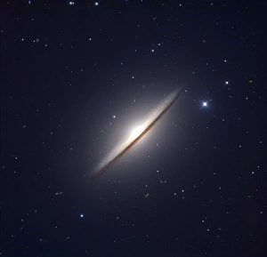 <b class=qtipBold><figcaption>The Sombrero Galaxy</figcaption></b><br>The Sombrero Galaxy, also known as Messier 104 or NGC 4594, is an unbarred spiral galaxy in the constellation Virgo. It has a bright nucleus, an unusually large central bulge, and a prominent dust lane in its inclined disk.<br><em>© Robert Gendler/Stocktrek Images</em> The Sombrero Galaxy