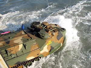 A South Korean amphibious assault vehicle A South Korean amphibious assault vehicle