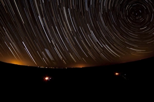 Star trails above a dark Maranjab Desert, Iran Star trails above a dark Maranjab Desert, Iran