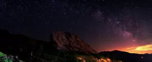 Images Dated 17th May 2010: Starry night sky above Alamut castle, Qazvin Province, Iran