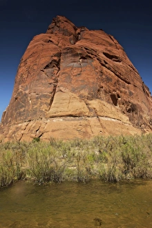 Steep cliffs guard the Colorado River near Horseshoe Bend, Arizona Steep cliffs guard the Colorado River near Horseshoe Bend, Arizona