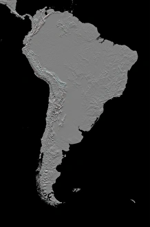 Stereoscopic view of South America Stereoscopic view of South America