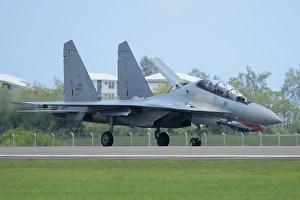A Sukhoi Su-30MKM Flanker of the Royal Malaysian Air Force A Sukhoi Su-30MKM Flanker of the Royal Malaysian Air Force