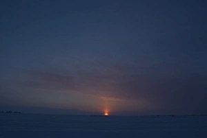 Sunset from Dettah Ice Road, Yellowknife, Northwest Territories, Canada Sunset from Dettah Ice Road, Yellowknife, Northwest Territories, Canada