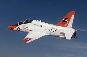 A T-45C Goshawk training aircraft conducts a test flight using a biofuel blend A T-45C Goshawk training aircraft conducts a test flight using a biofuel blend