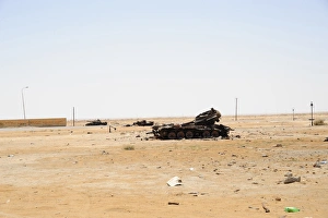 T-55 tanks destroyed by NATO forces just outside Ajadabiya, Libya T-55 tanks destroyed by NATO forces just outside Ajadabiya, Libya