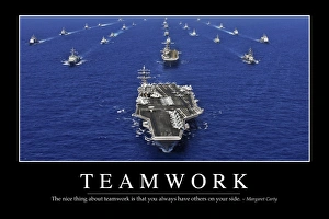Teamwork: Inspirational Quote and Motivational Poster Teamwork: Inspirational Quote and Motivational Poster