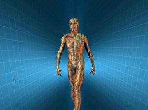 Framed Print : Technology Man Print