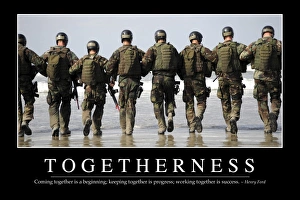Togetherness: Inspirational Quote and Motivational Poster Togetherness: Inspirational Quote and Motivational Poster