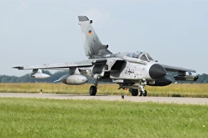Tornado ECR of the German Air Force taxiing at Lechfeld Air Base Tornado ECR of the German Air Force taxiing at Lechfeld Air Base