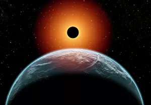 Solar Eclipse Gallery: A total eclipse of the Sun as seen from being in Earths orbit