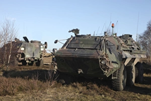 A TPz Fuchs armored personnel carrier of the German Army A TPz Fuchs armored personnel carrier of the German Army