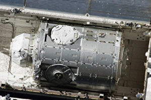 The Tranquility node in space shuttle Endeavours cargo bay The Tranquility node in space shuttle Endeavours cargo bay