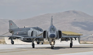 Turkish Air Force F-4 Phantom taxiing at Konya Air Base, Turkey Turkish Air Force F-4 Phantom taxiing at Konya Air Base, Turkey