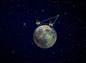 Twin GRAIL spacecraft map the moons gravity field Twin GRAIL spacecraft map the moons gravity field