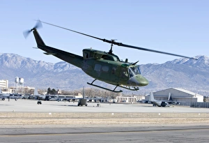 A UH-1N Twin Huey near Kirtland Air Force Base, New Mexico A UH-1N Twin Huey near Kirtland Air Force Base, New Mexico