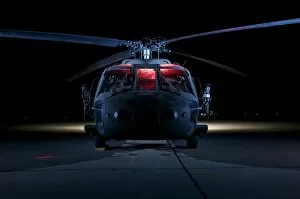 Images Dated 1st January 2010: A UH-60 Black Hawk helicopter lit up by multiple external flash units