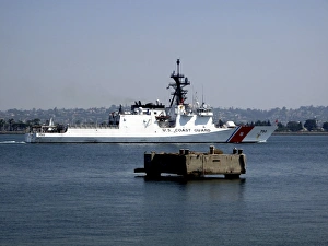 USCGC Bertholf underway in San Diego Bay, California USCGC Bertholf underway in San Diego Bay, California