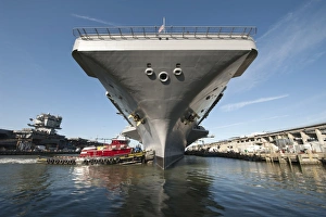 USS Theodore Roosevelt pulls out of Newport News Shipyard USS Theodore Roosevelt pulls out of Newport News Shipyard
