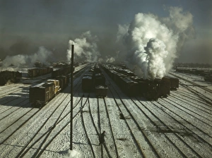 View of a classification yard at the Chicago and Northwestern Railroad Proviso Yard View of a classification yard at the Chicago and Northwestern Railroad Proviso Yard