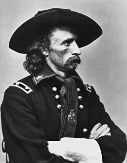 Vintage American Civil War photo of Major General George Armstrong Custer Vintage American Civil War photo of Major General George Armstrong Custer