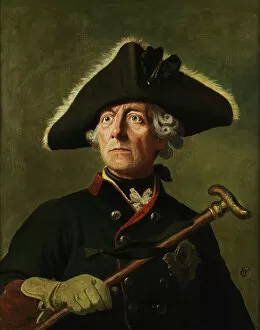 Adult Collection: Vintage painting of Frederick the Great of Prussia